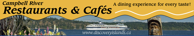 Dining in Campbell River, Vancouver Island, British Columbia