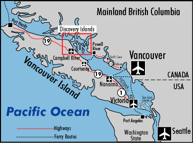 Map of Vancouver Island