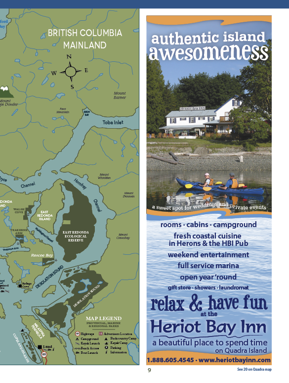Guide to the Discovery Islands, British Columbia, visitor information