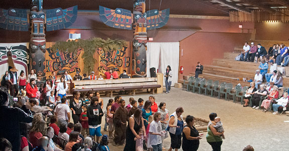 First Nations dance Campbell River, BC