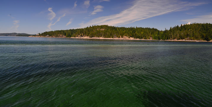 Shark Spit, Marina Island, Discovery Islands, BC