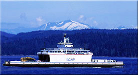 Ferry crossing from Campbell River to Quadra Island