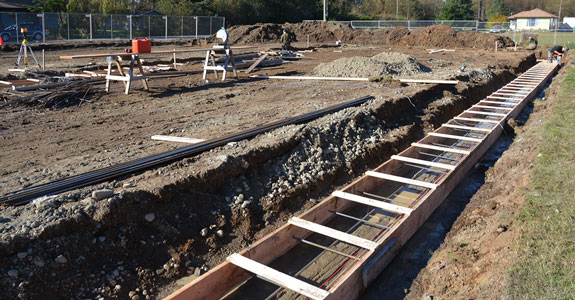 Construction Site on Quadra Island